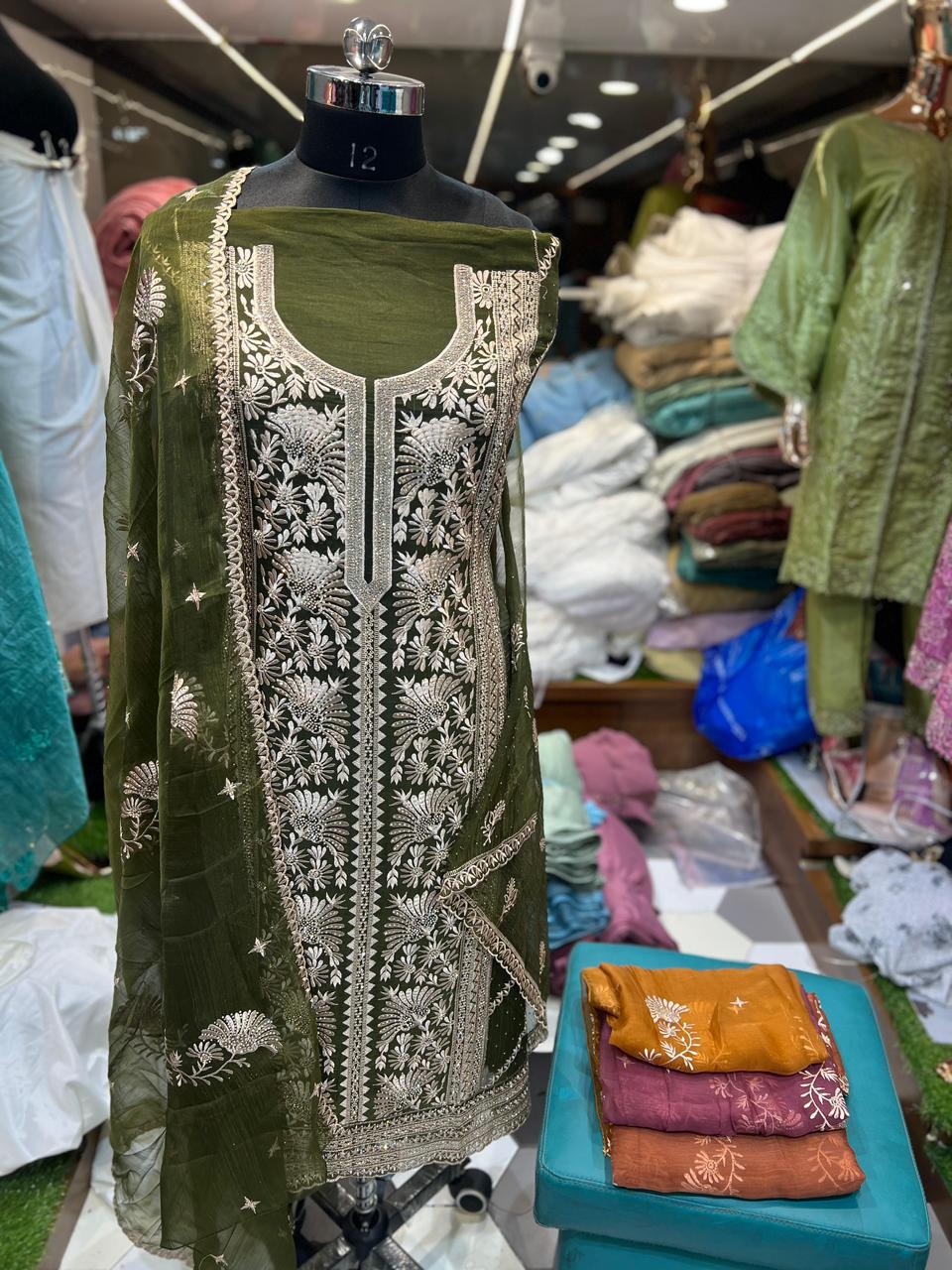 Unstitched suit fabric by MM Fashion