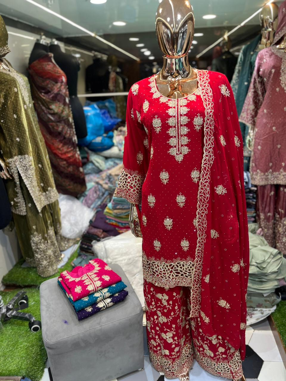 Readymade Russian plazzo by MM Fashion