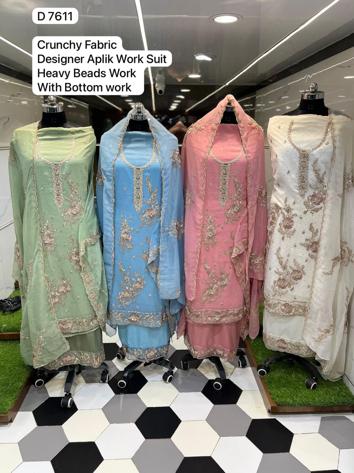 Beads work ethnic wear by MM Fashion